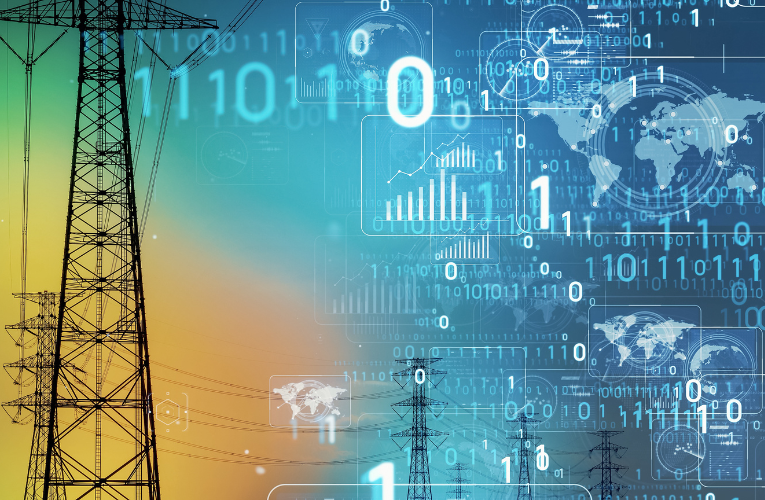 Smart grid concept. Renewable energy.